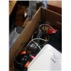 Image 4 : Box of UV nail dryers, hair dryer, curling iron and more