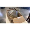 Image 1 : Vintage brass and glass hanging light