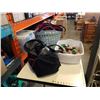 Image 1 : Lot of pet items, weight belt and bottles