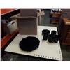 Image 1 : BLACK MID CENTURY MADE IN FRANCE DISH SET