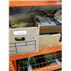 Image 1 : BOX OF SPEAKERS, BOX OF CDS AND AKAI TAPE DECK