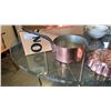 Image 5 : Box of french copper pot , ice bucket, bowl and more