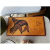 Image 3 : BOX OF COLLECTABLE FIGURES, CHINA, WOOD CARVED FIRST NATIONS CLOCK