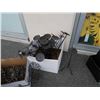 Image 2 : Two boxes of decorative metal candle stands and plant holders