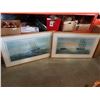 Image 1 : 2 LARGE SIGNED LEP TALL SHIP SAILING PRINTS