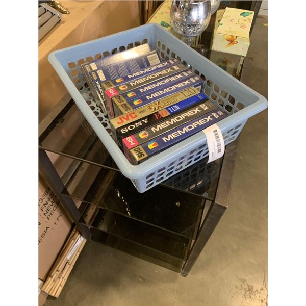 BOX OF NEW VHS TAPES