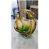 Image 10 : GLASS VIOLIN ART AND ART GLASS BASKET