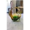 Image 9 : GLASS VIOLIN ART AND ART GLASS BASKET