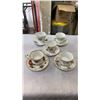 Image 1 : 5 CHINA CUPS AND SAUCERS - WINDSOR, ROYAL STANDARD AND OTHER