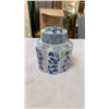 Image 2 : LOT OF BLUE AND WHITE ORIENTAL DISHES, ACE GIFT MINI TEA SET, AND LADY FIGURE