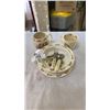 Image 1 : BUNNYKINS 4 PIECE NURSERY WARE SET WITH FORK AND SPOON