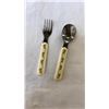 Image 8 : BUNNYKINS 4 PIECE NURSERY WARE SET WITH FORK AND SPOON