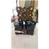 Image 1 : EASTERN INLAID HEART BOXES, BRASS JEWELERY BOX AND ART