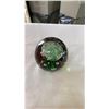 Image 3 : 2 UNIQUE ART GLASS VASES AND ART GLASS JELLYFISH PAPERWEIGHT