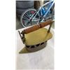 Image 8 : Vintage iron, flour sifter, oil can and corgi bus