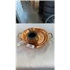Image 1 : COPPER PAN, RHINO AND ELEPHANT PLATES AND VASE