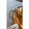 Image 8 : COPPER PAN, RHINO AND ELEPHANT PLATES AND VASE