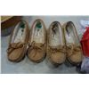 Image 2 : WOVEN BASKET, 2 PAIRS NEW SLIPPERS AND CANADA FLAGS