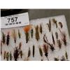 Image 2 : VINTAGE FLY REEL AND APPROX 80 TROUT FISHING FLIES