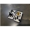 Image 2 : AS IS DOUBLE SIDE FLY BOX WITH APPROX 20 LARGE SIZE LEECH PATTERN TROUT FLIES