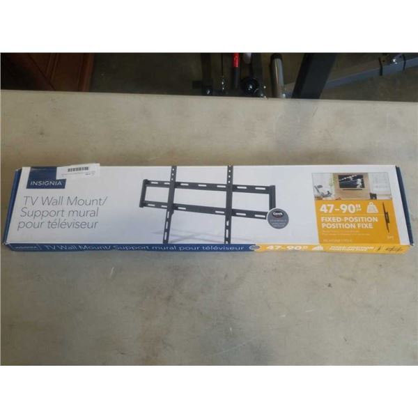 NEW OVERSTOCK INSIGNIA FIXED POSITION TV WALL MOUNT 47-90 INCHES 120LB CAPACITY