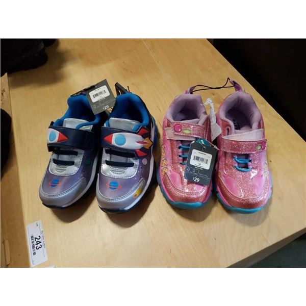 As New boys size 11 shoes and new girls size 10 shoes