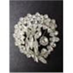 SHERMAN RHINESTONE BROOCH PIN #1614257