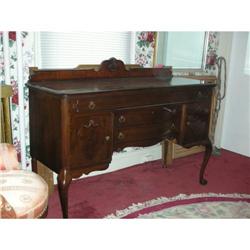 Antique Sideboard Server Serpentine 1880 #1614879