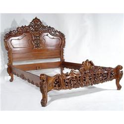 ORNATE VICTORIAN ROCOCO MAJESTY KING QUEEN BED #1614915