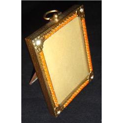 Antique Bronze and Coral Picture Frame #1614992