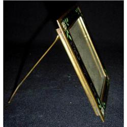 Antique Austrian Bronze and Enamel Frame #1615006