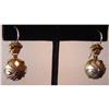 Pair of Antique Gold-Plated Ball Earrings #1615063