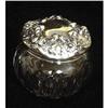 Antique Crystal & Sterling Silver Powder Jar #1615064