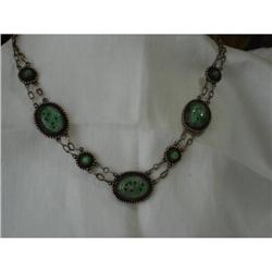 Apple Jade Silver Necklace #1626497