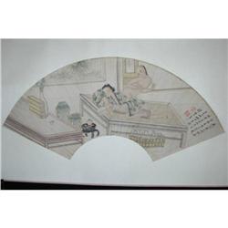 20th Century Chinese Fan Painting #1626532