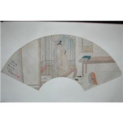 20th Century Chinese Fan Painting #1626534