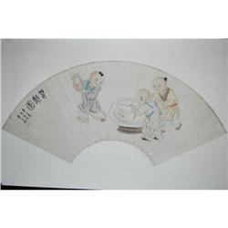 20th Century Chinese Fan Painting #1626535