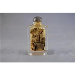 Chinese  painted  glass  snuff  bottle.   #1626582