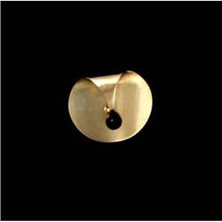 Georg Jensen sterling brooch with Onyx drop #1626595