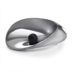 Georg Jensen sterling brooch with Onyx  #1626596