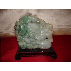 Jadeite Figure of Buddhistic lion of  20th #1626602