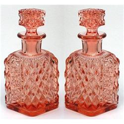 Elegant Depression Glass Perfume Decanter Set #1626702