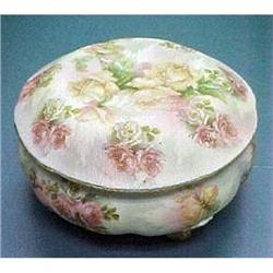 Royal Bayreuth Tapestry 3 Color ROSE Powder Jar#1626731