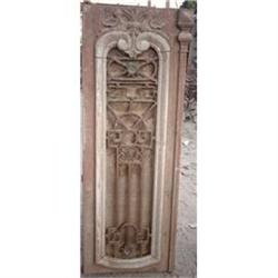 French Colonial Pine Iron Door Panel #1626834