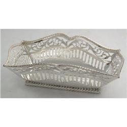 925K Sterling Silver Handmade Deep Bread Basket#1626844