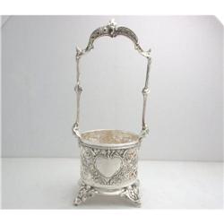 925K Sterling Silver Art Nouveau Bottle Holder #1626847