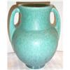 Vintage Roseville Green Earlam Handled Vase #1626883
