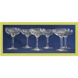 Antique French Barware Stemware Hand-Blown #1626970