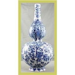 Antique Blue Delft Knobbelvase Hand-Painted #1626978