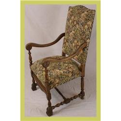 French Louis XIII Arm Chair Carved Claw Feet #1626981